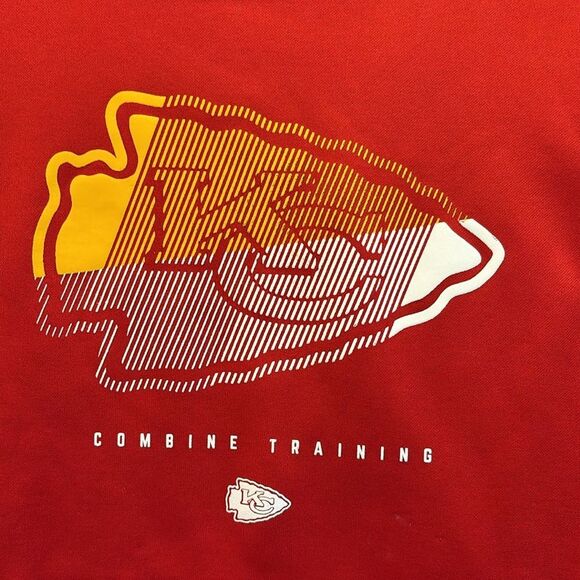 NFL Kansas City Chiefs New Era Red Combine Authentic Watson Pullover Hoodie - Picture 4 of 8
